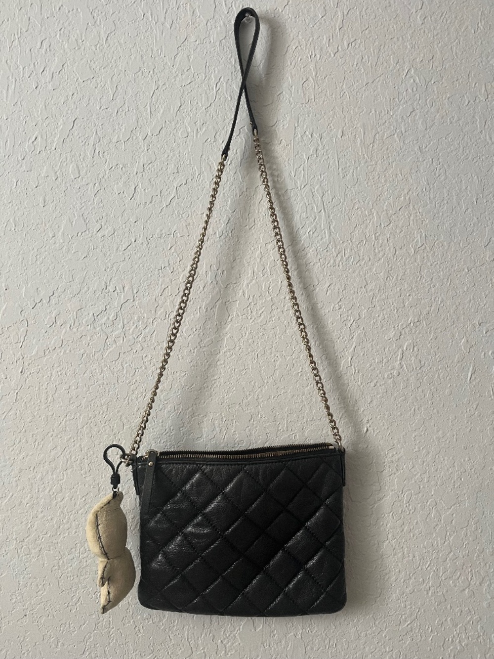 Chanel inspired Quilted Crossbody Kate Spade (charm not included)